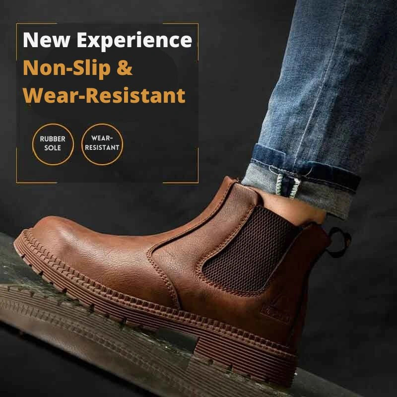 Lightweight Waterproof Safeaty Boots – For Men brown5