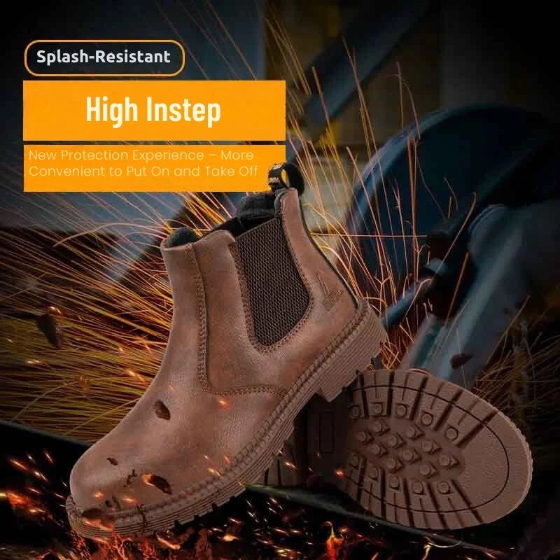 Lightweight Waterproof Safeaty Boots – For Men brown6