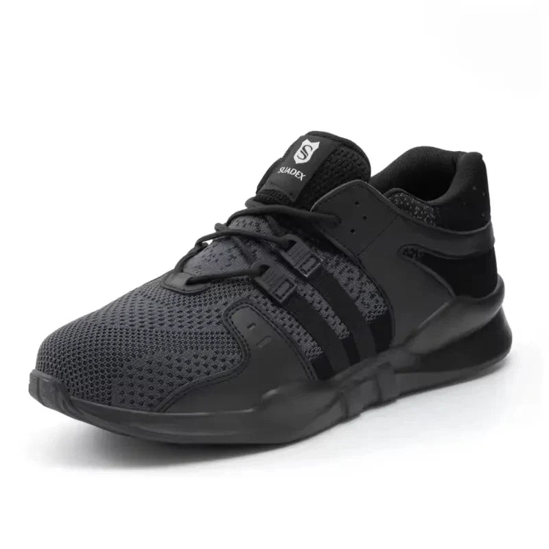 Lightweight Work & Safety Trainers with Steel Toe Cap black