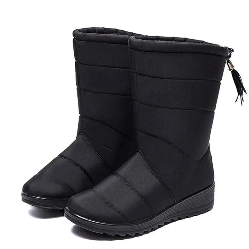 Lined & Waterproof High Winter Boots black2