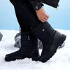 Long Plush Waterproof Snow Boots black1