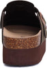 Non-Slip Leather Mules with Comfortable Cork Footbed - Unisex green4