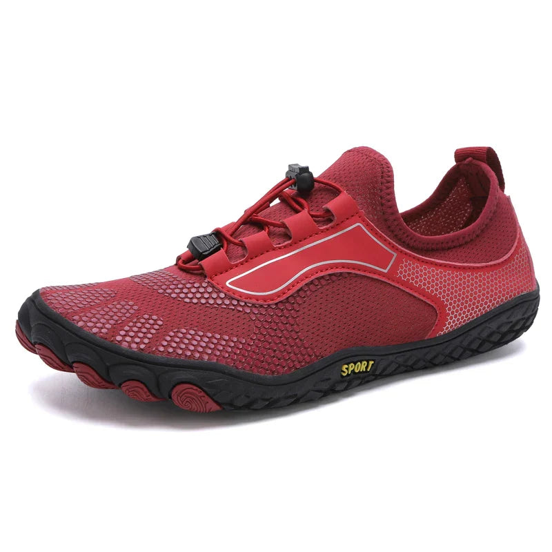 Quick-Drying Aqua Trainers red