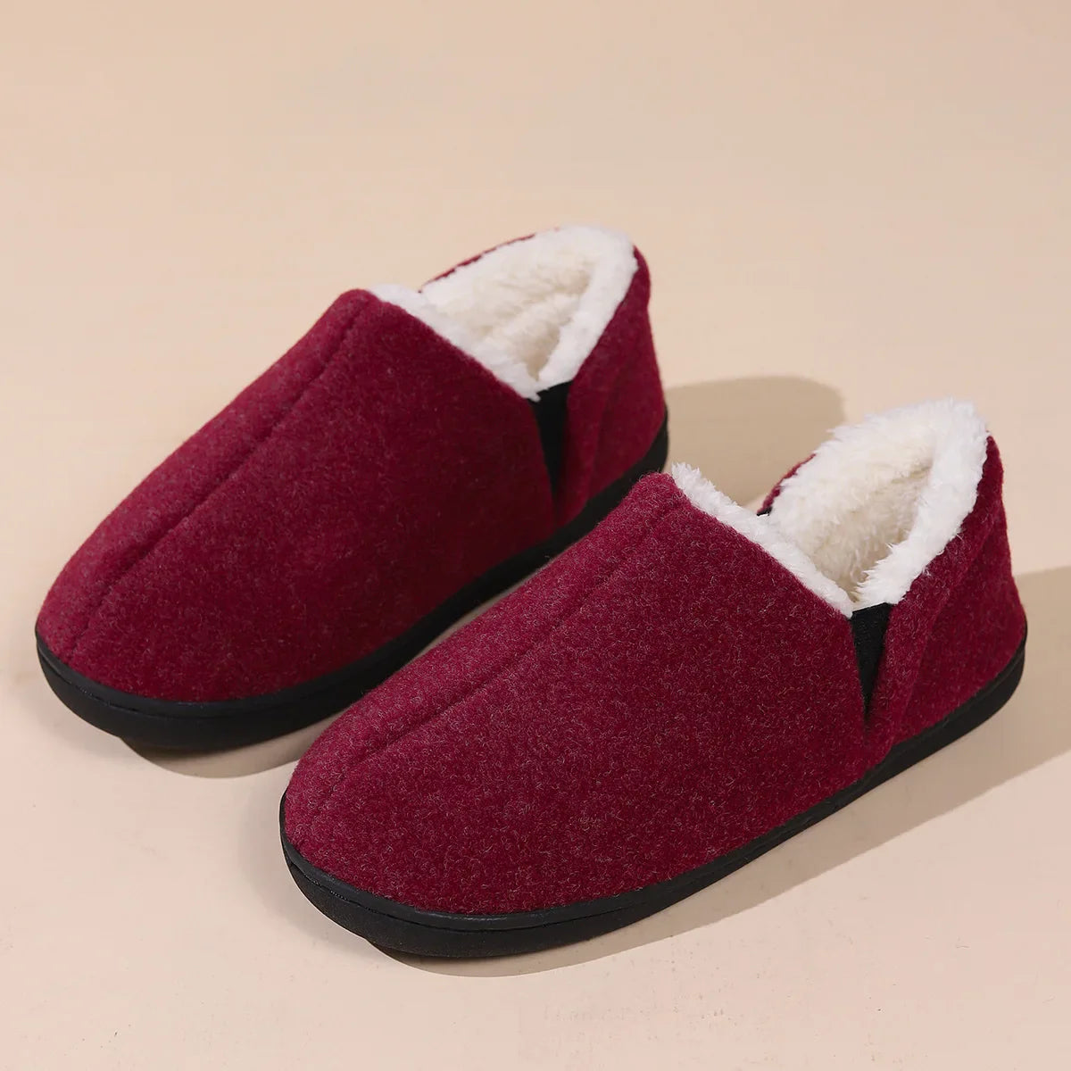 Comfortable Fleece-Lined Indoor Slippers