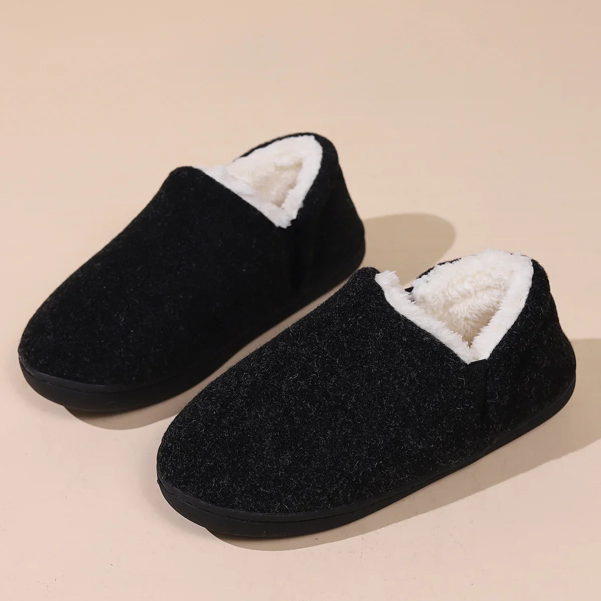 Comfortable Fleece-Lined Indoor Slippers