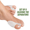 Silicone Toe Separators – Set of 6 Pieces