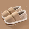Soft and Comfortable Plush Winter Slippers khaki