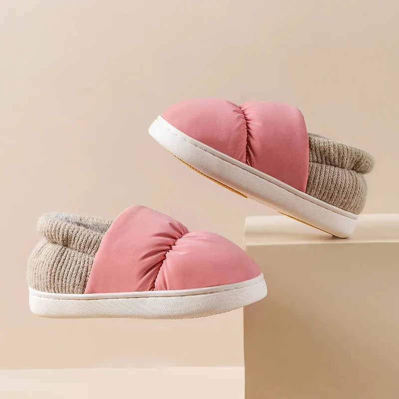 Soft and Comfortable Plush Winter Slippers pink3