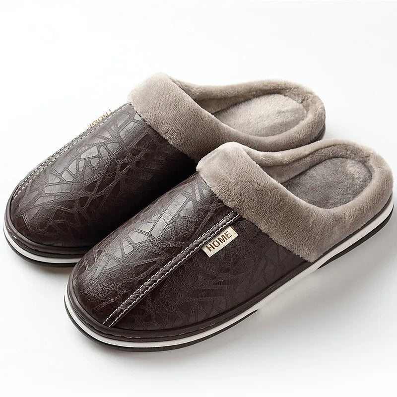 Ultra-Comfortable Waterproof Winter Slippers brown