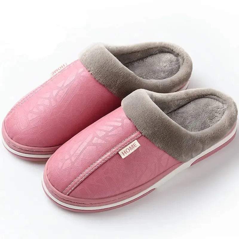 Ultra-Comfortable Waterproof Winter Slippers pink