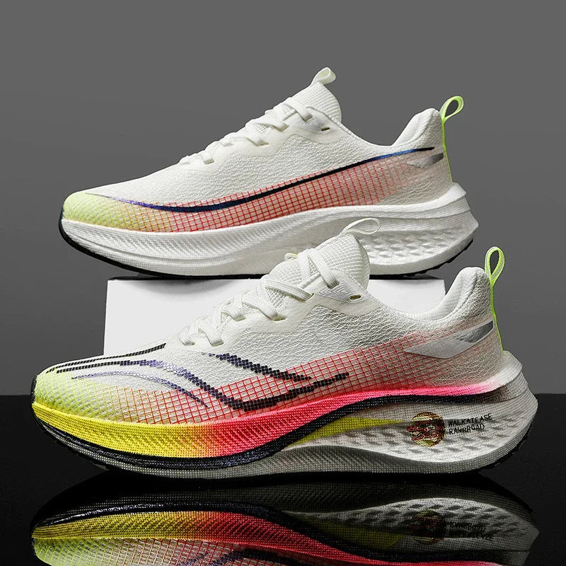 Ultra-Lightweight Athletic Sneakers white