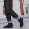 Warm Fur Lined Outdoor Winter Boots black1
