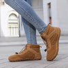 Warm Fur Lined Outdoor Winter Boots brown1