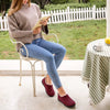 Warm & Non-Slip Wool Slippers - For Women red1