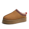 Warm Platform Slippers brown