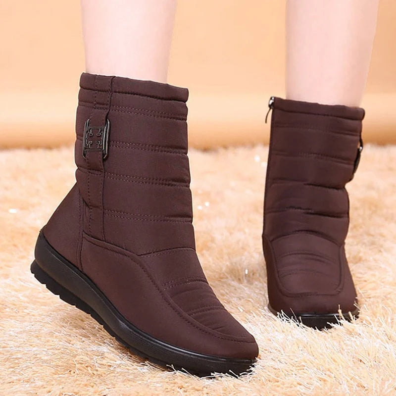 Warm & Waterproof Snow Boots brown2
