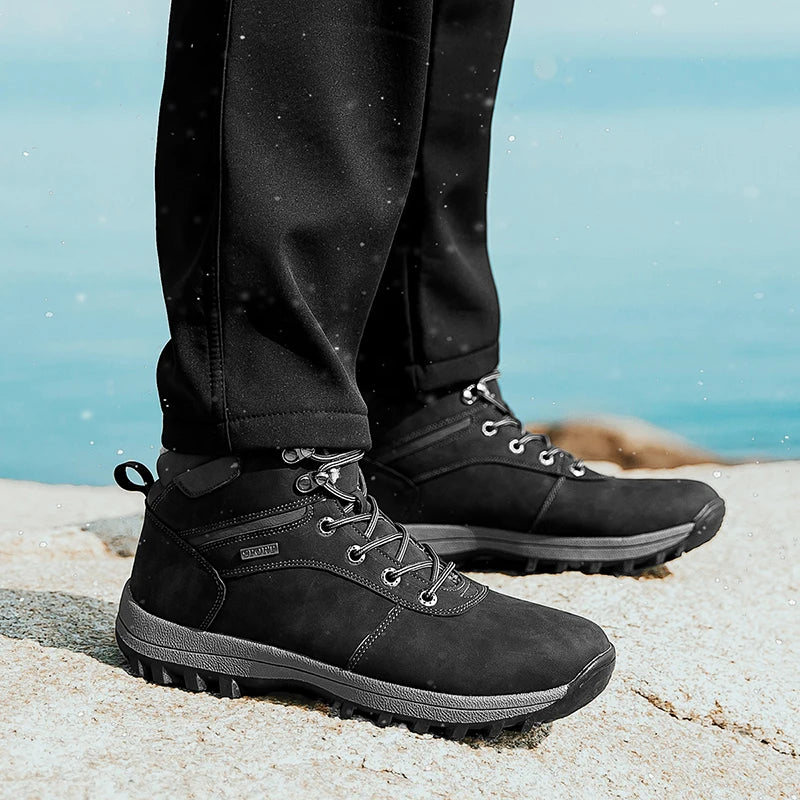 Warm & Waterproof Snow and Hiking Boots black
