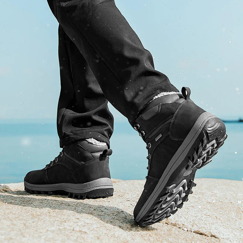 Warm & Waterproof Snow and Hiking Boots black1