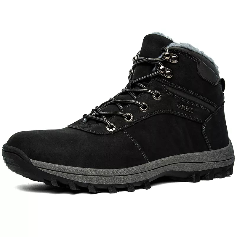 Warm & Waterproof Snow and Hiking Boots black2