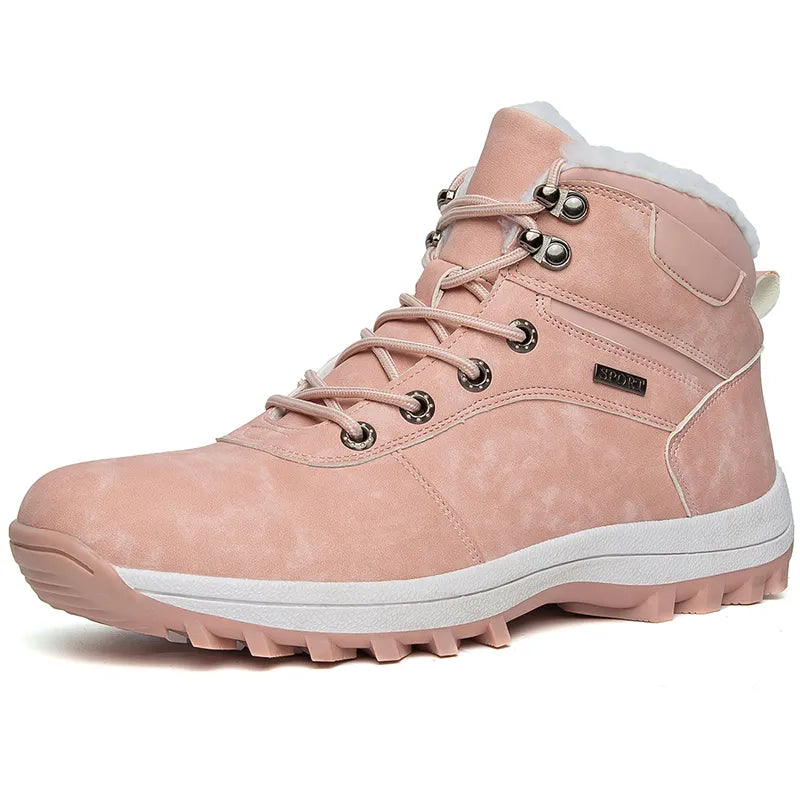 Warm & Waterproof Snow and Hiking Boots pink