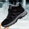 Warm Winter Ankle Boots with Waterproof Upper blue purple1