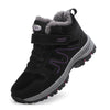 Warm Winter Ankle Boots with Waterproof Upper blue purple