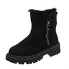 Warm Winter Boots in Suedette black