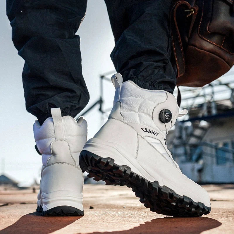 Warm Winter Boots with Rotating Lace white2