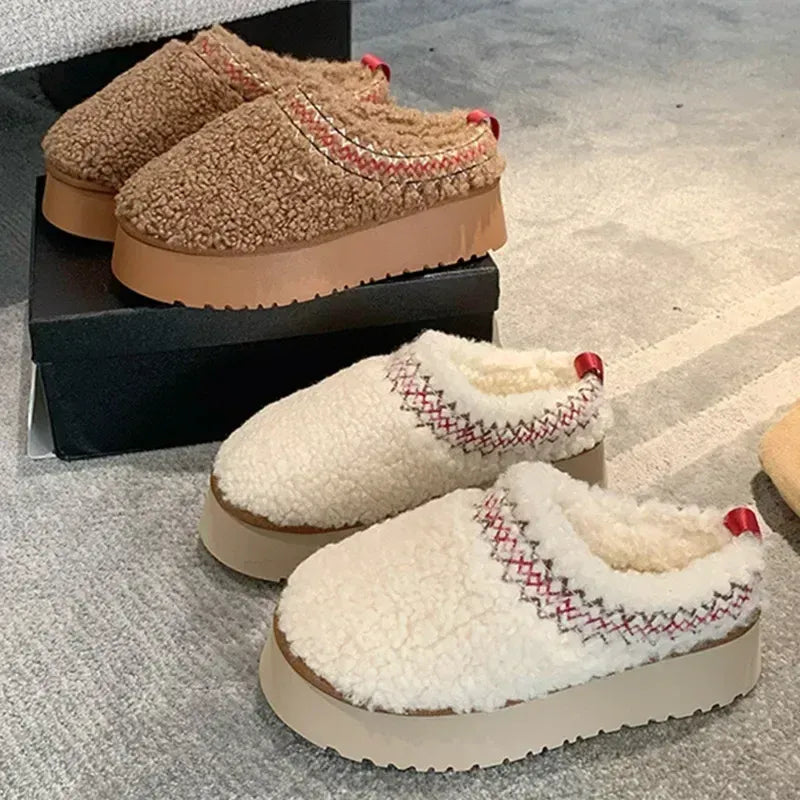 Warm Wool-Lined Slippers 10