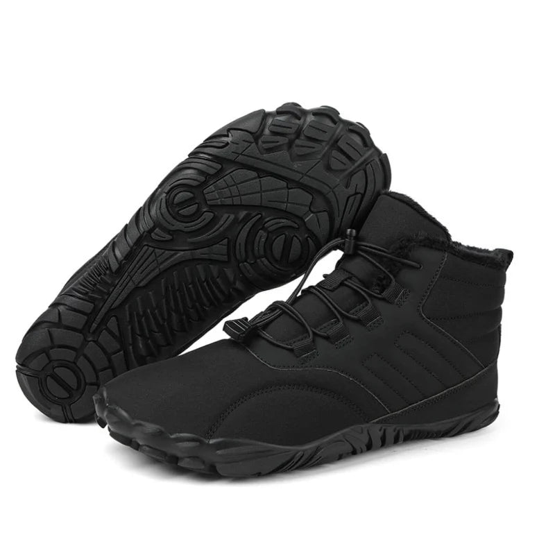 Waterproof & Comfortable Barefoot Ankle Boots – Unisex Black