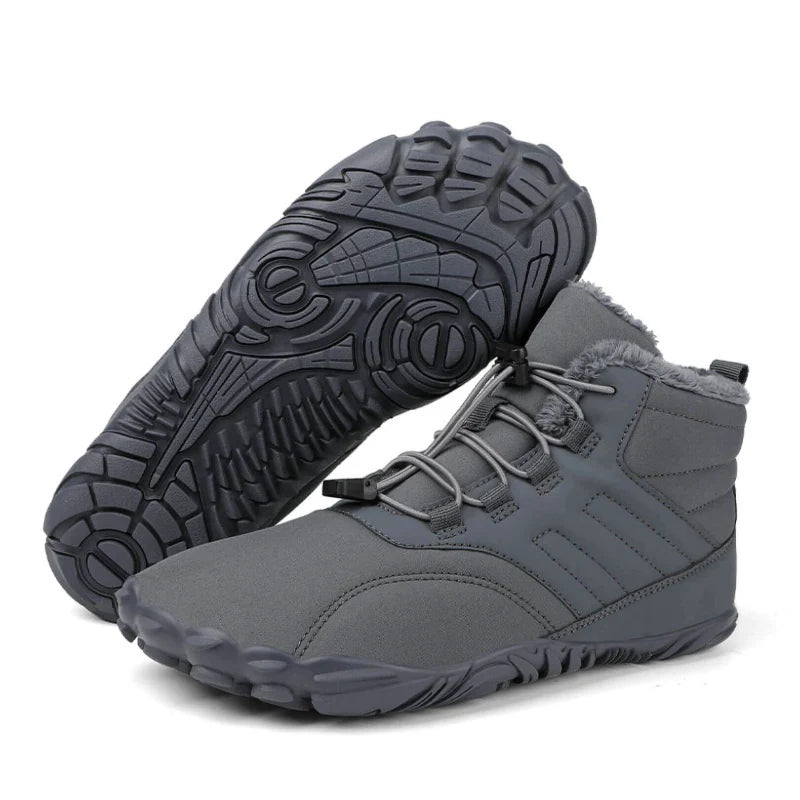 Waterproof & Comfortable Barefoot Ankle Boots – Unisex gray