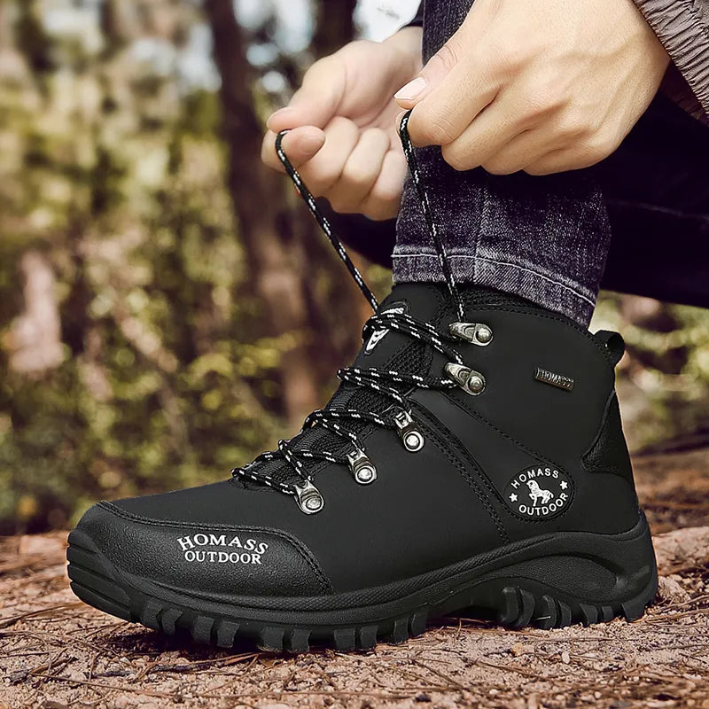  Waterproof & Non-Slip Hiking Ankle Boots black1