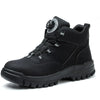 Waterproof Safety Boots with Rotating Dial Closure black