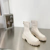 Waterproof Synthetic Leather Boots white4