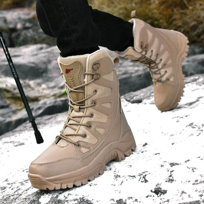  Waterproof and Non-Slip Tactical Trekking Boots brown1