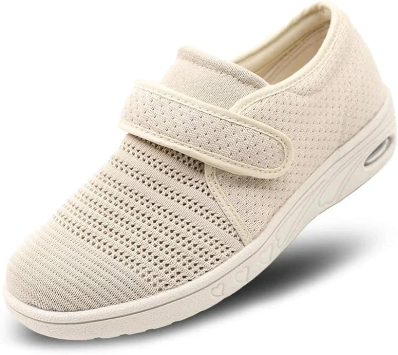 Wide & Breathable Orthopaedic Shoes beige
