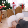 Winter Fur Lined Slippers in Suede khaki2