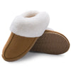 Winter Fur Lined Slippers in Suede khaki