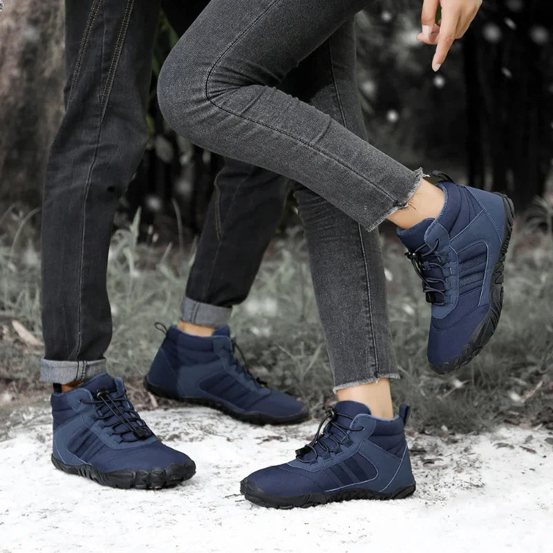Winter Warm & Waterproof Barefoot Hiking Boots dark blue3