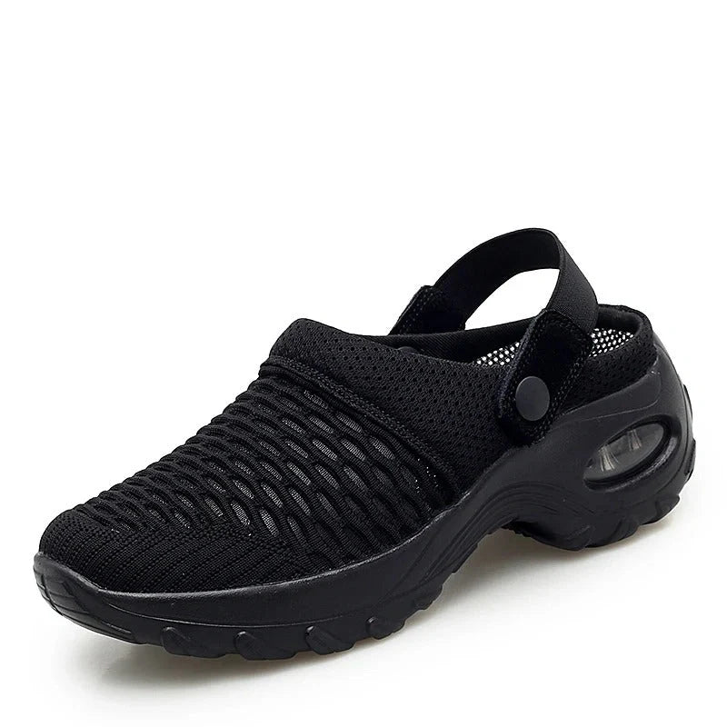 breathable-lightweight-mule-sneakers black