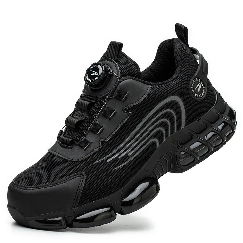 comfortable-safety-sneakers-with-rotating-button-laces black