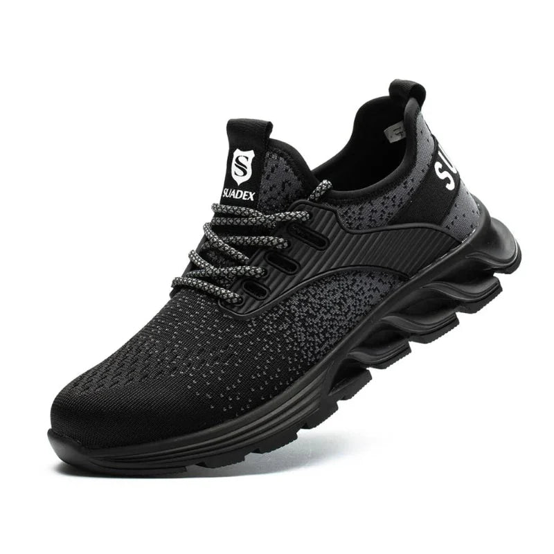 lightweight-safety-shoes-steel-toe-protective-work-trainers black