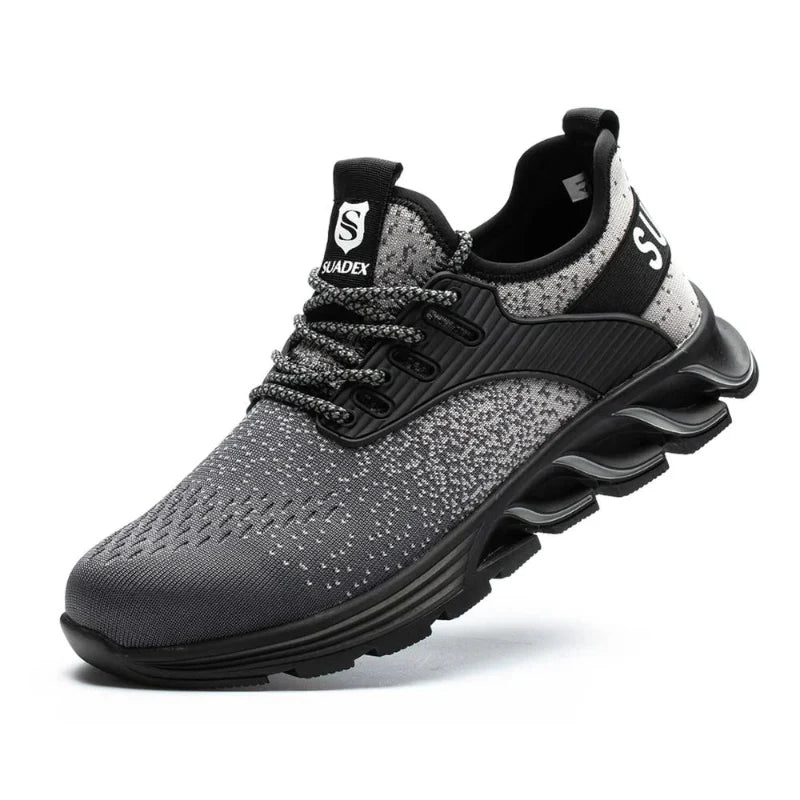lightweight-safety-shoes-steel-toe-protective-work-trainers gray