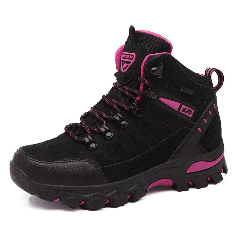 xFlexible & Anti-Slip Hiking & Trekking Boots - Unisex black pink